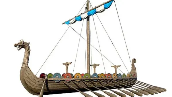 Viking boat burial Norway Senja Island