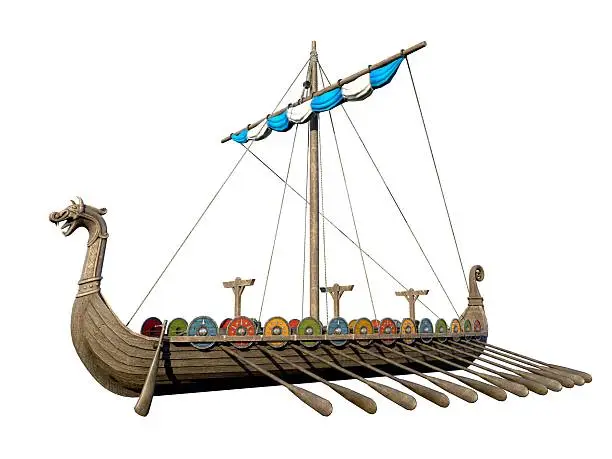 Viking boat burial Norway Senja Island